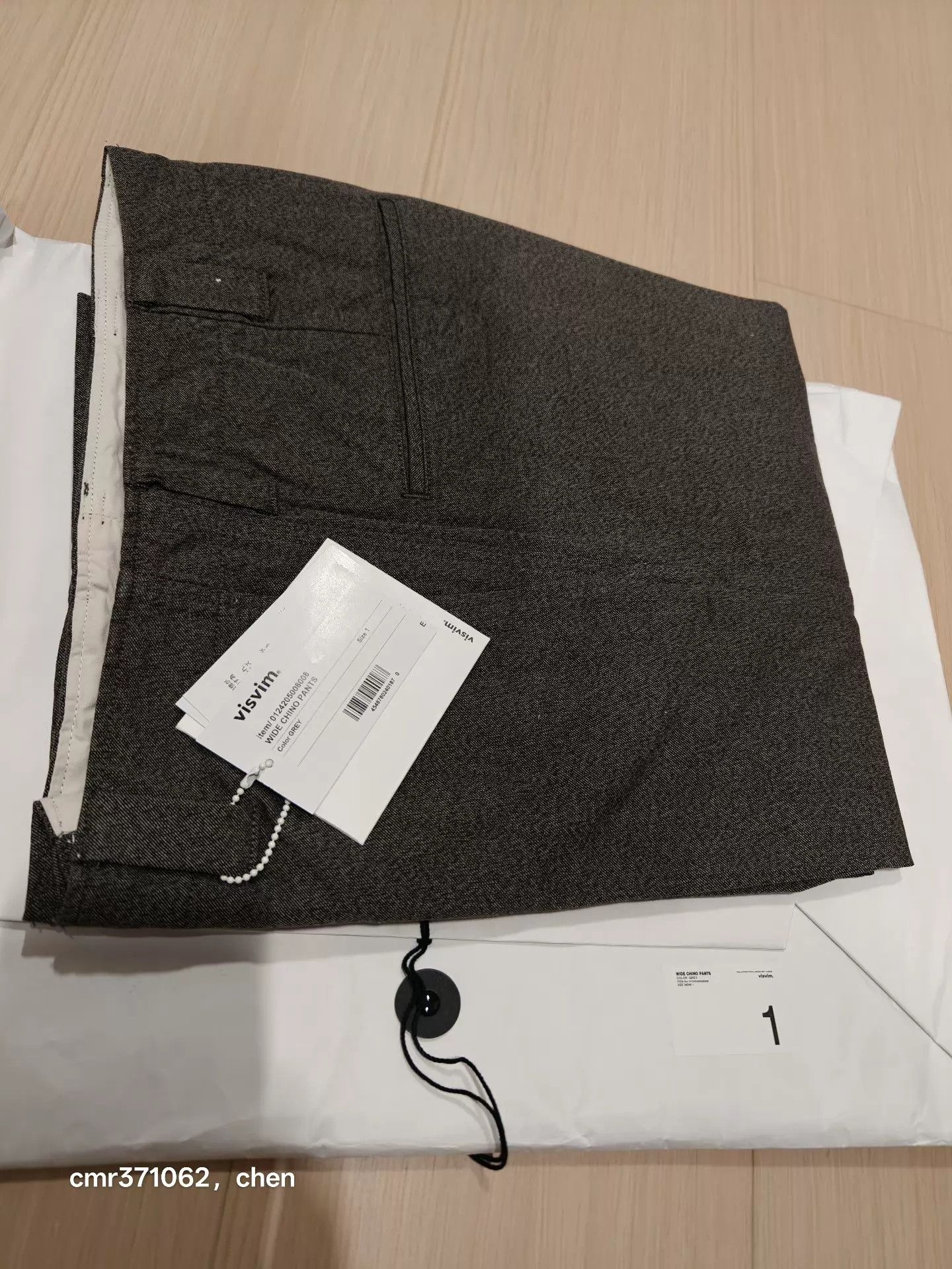 Visvim VISVIM 24AW WIDE CHINO PANTS grey1 pre-washed long-staple cotton twill Size US 30 / EU 46 - 6 Thumbnail
