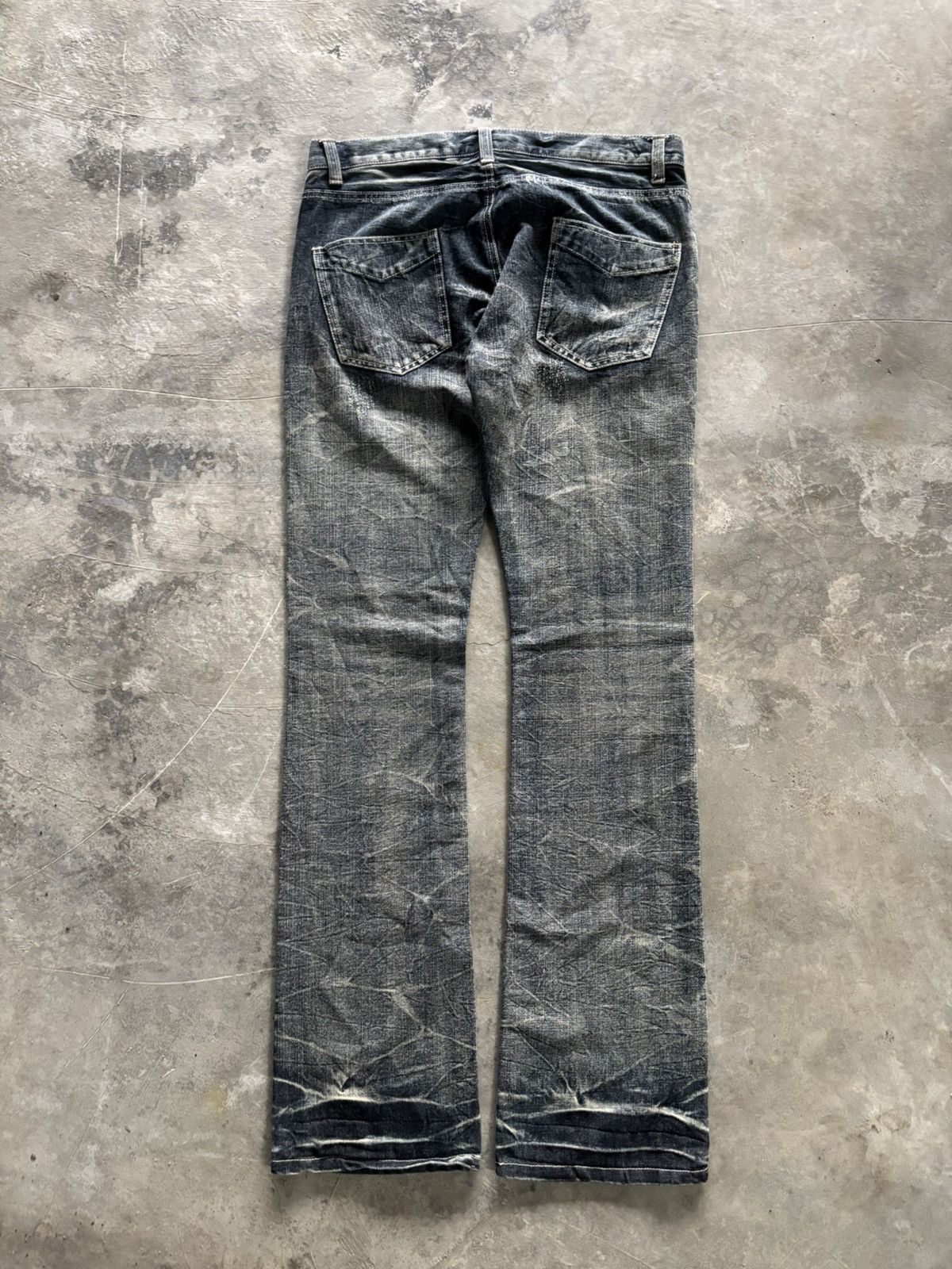 Hysteric Glamour × If Six Was Nine FLARE STONE WASHED WHISKERED MENZSTYLE JAPANESE PUNK GOTHIC Size US 33 - 12 Thumbnail