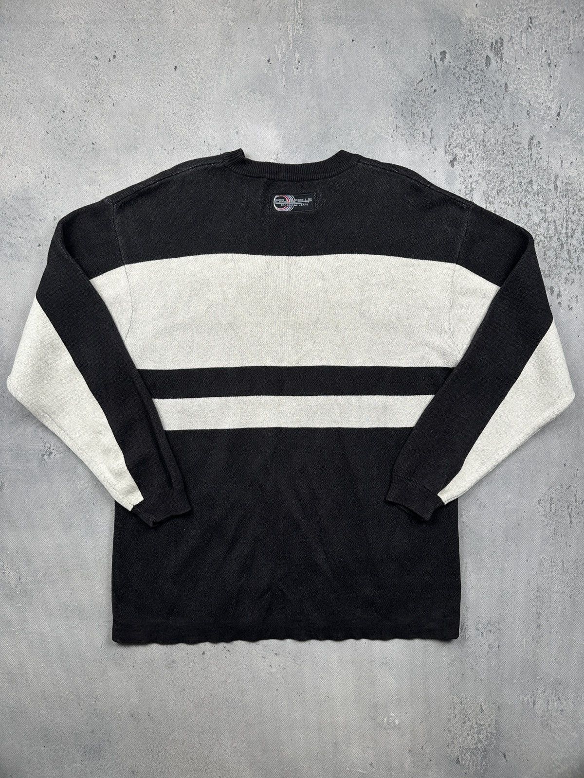 Marc Buchanan Vintage Pelle Pelle PPT Logo Knit Sweater XXL Y2K Streetwear Size US XXL / EU 58 / 5 - 2 Thumbnail