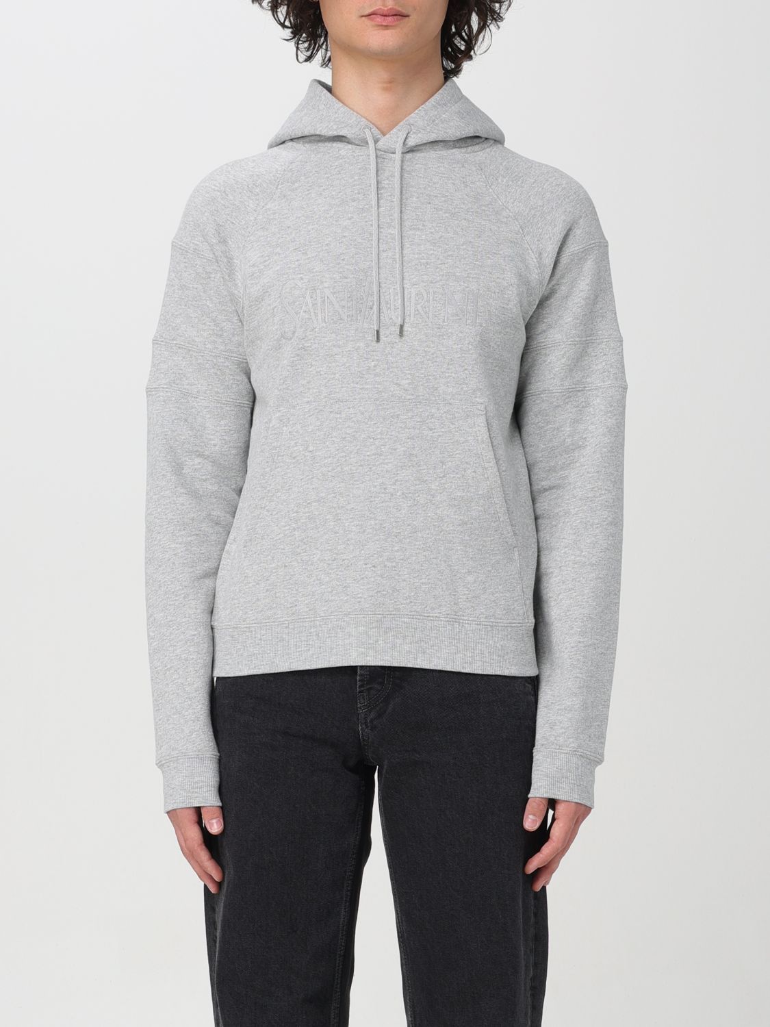 image of Saint Laurent Paris Saint Laurent Sweatshirt Men Charcoal (Size 2XL)