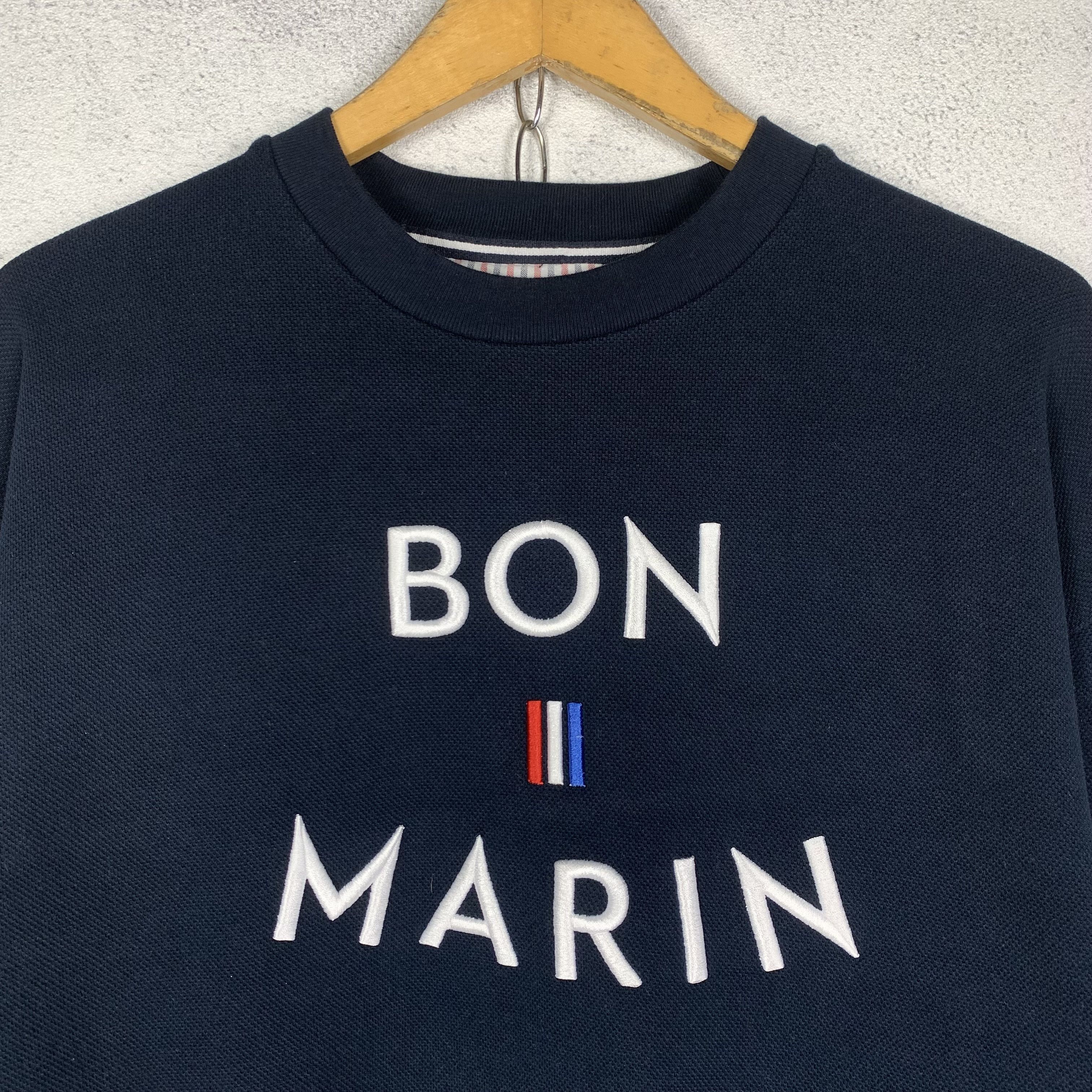 Zara Zara Bon Marin Navy Blue Nautical Sweatshirt Crewneck Size US L / EU 52-54 / 3 - 2 Thumbnail