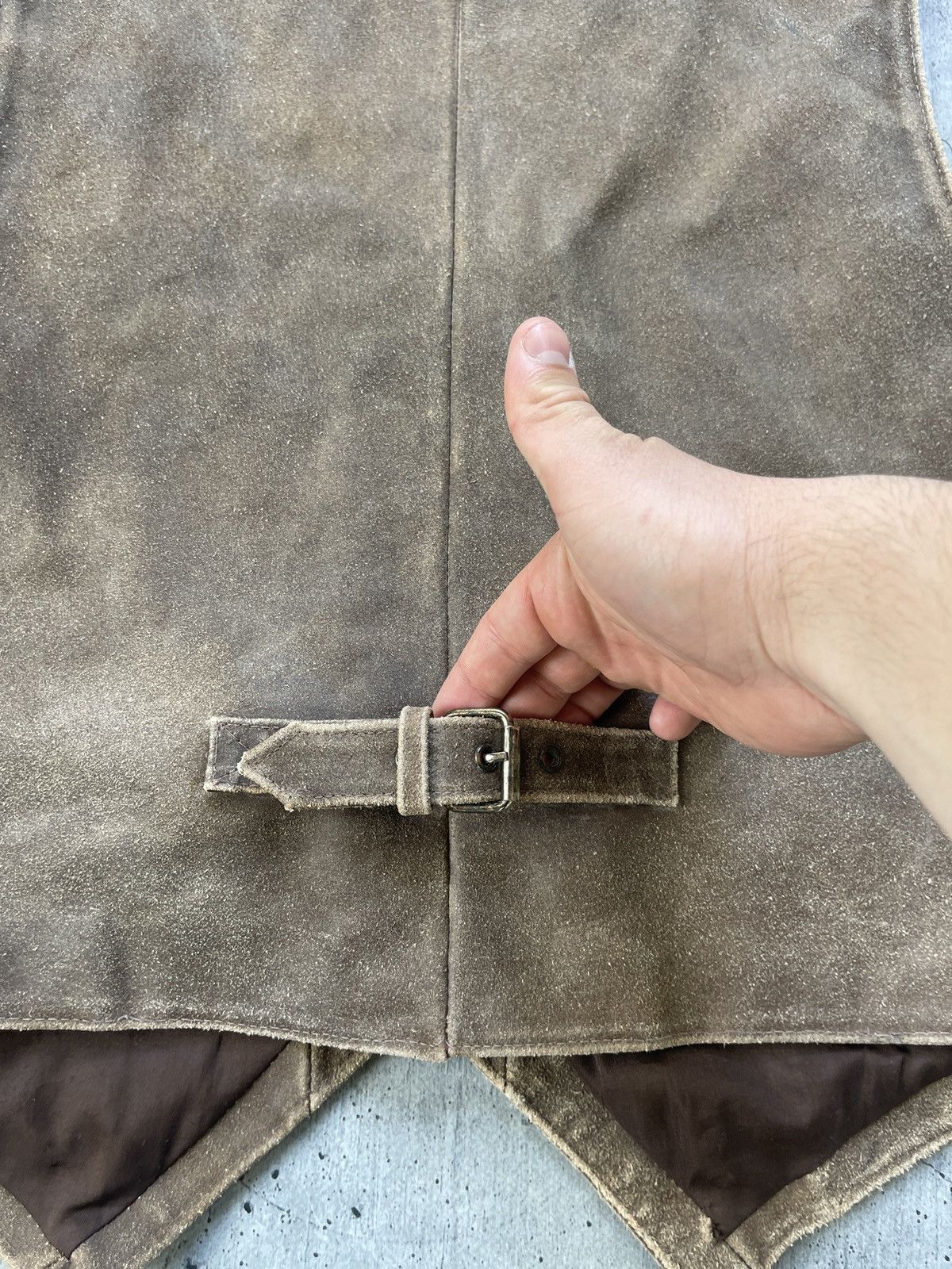 Genuine Leather 1990s Vintage Genuine Leather Waistcoat Vest Size US M / EU 48-50 / 2 - 6 Thumbnail