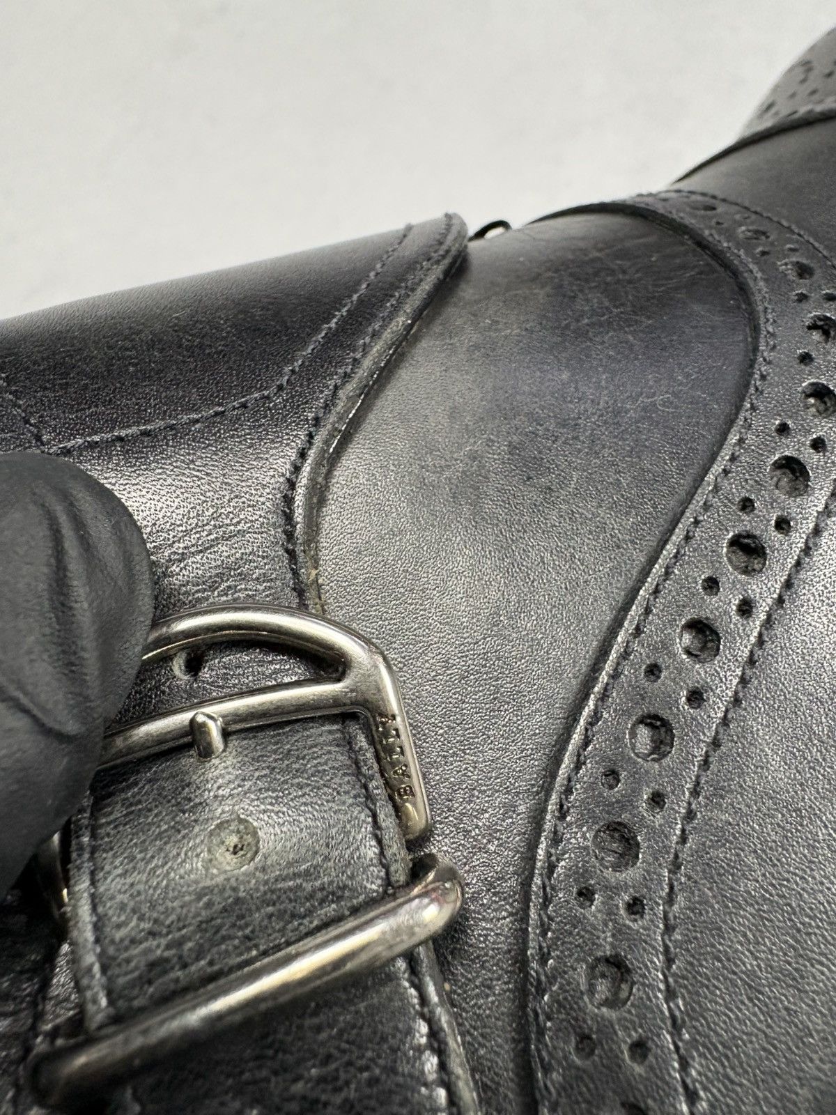 Bally Bally Lanor Leather Monk Strap Shoes Brogue Cap Toe EU 41 Size US 8 / EU 41 - 12 Thumbnail