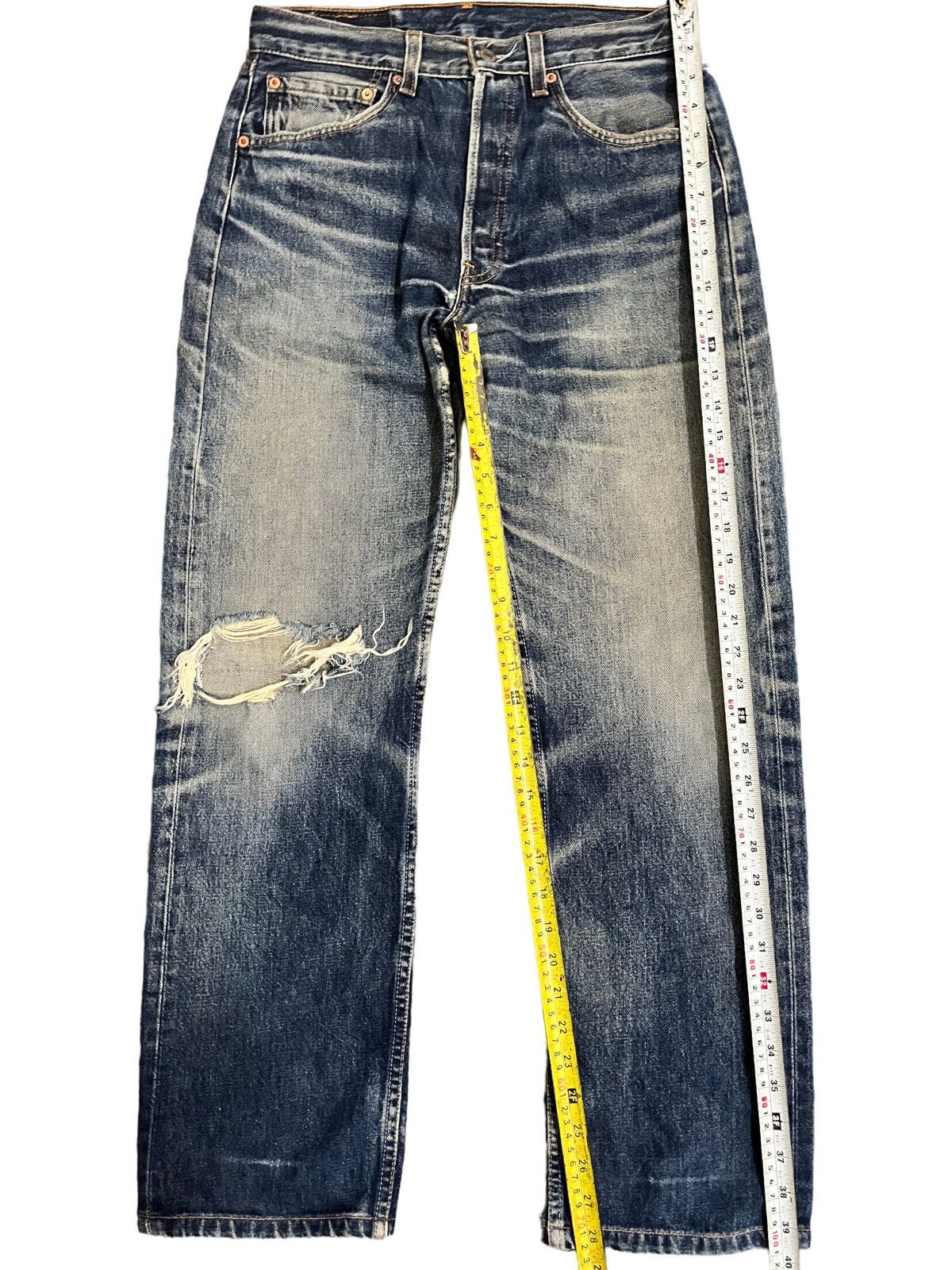 Levi's Vintage Levi’s 501 Dirty Blue Button 553 Jeans Size US 29 - 15 Thumbnail