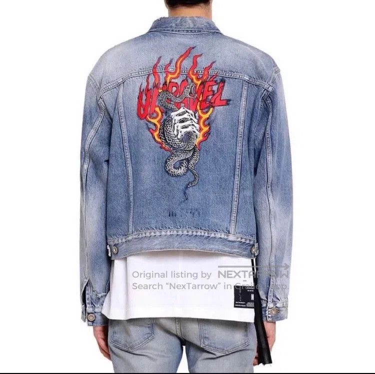 Ben Taverniti Unravel Project Unravel Project Classic Ribbon Denim Jacket. Size US S / EU 44-46 / 1 - 8 Thumbnail