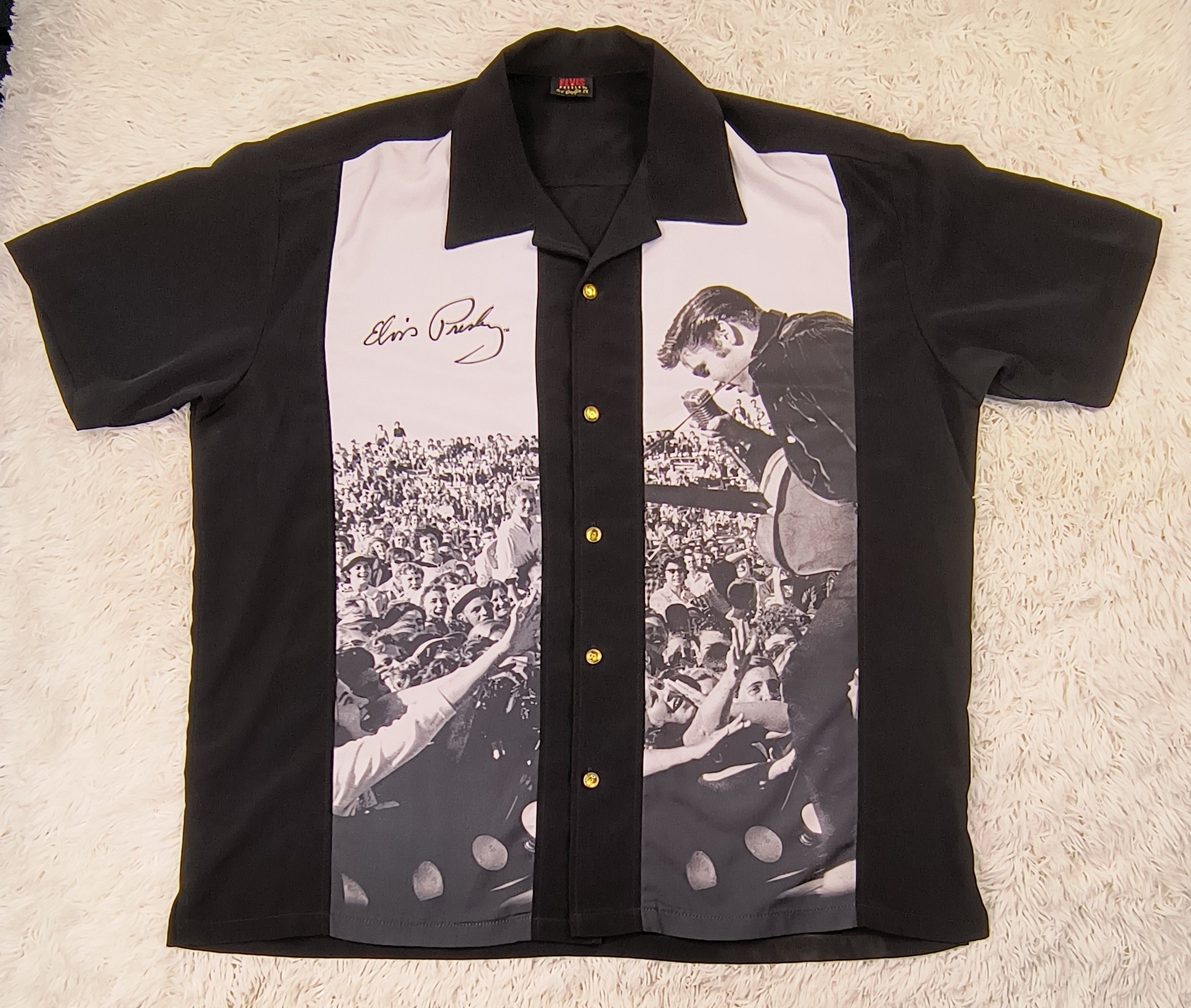 Vintage DSWT Vintage Elvis Presley 90s button up shirt Size US XXL / EU 58 / 5 - 2 Thumbnail