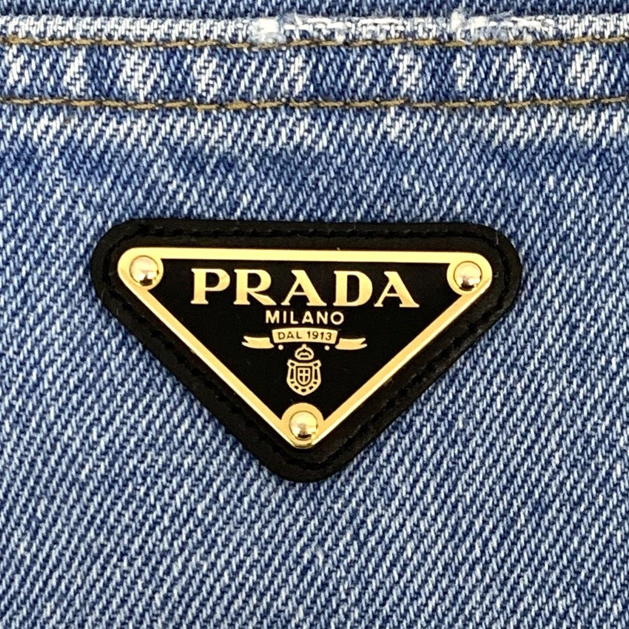 Prada Prada Blue Denim Casual Pants With Triangle Logo K26WX Size 28" / US 6 / IT 42 - 6 Thumbnail
