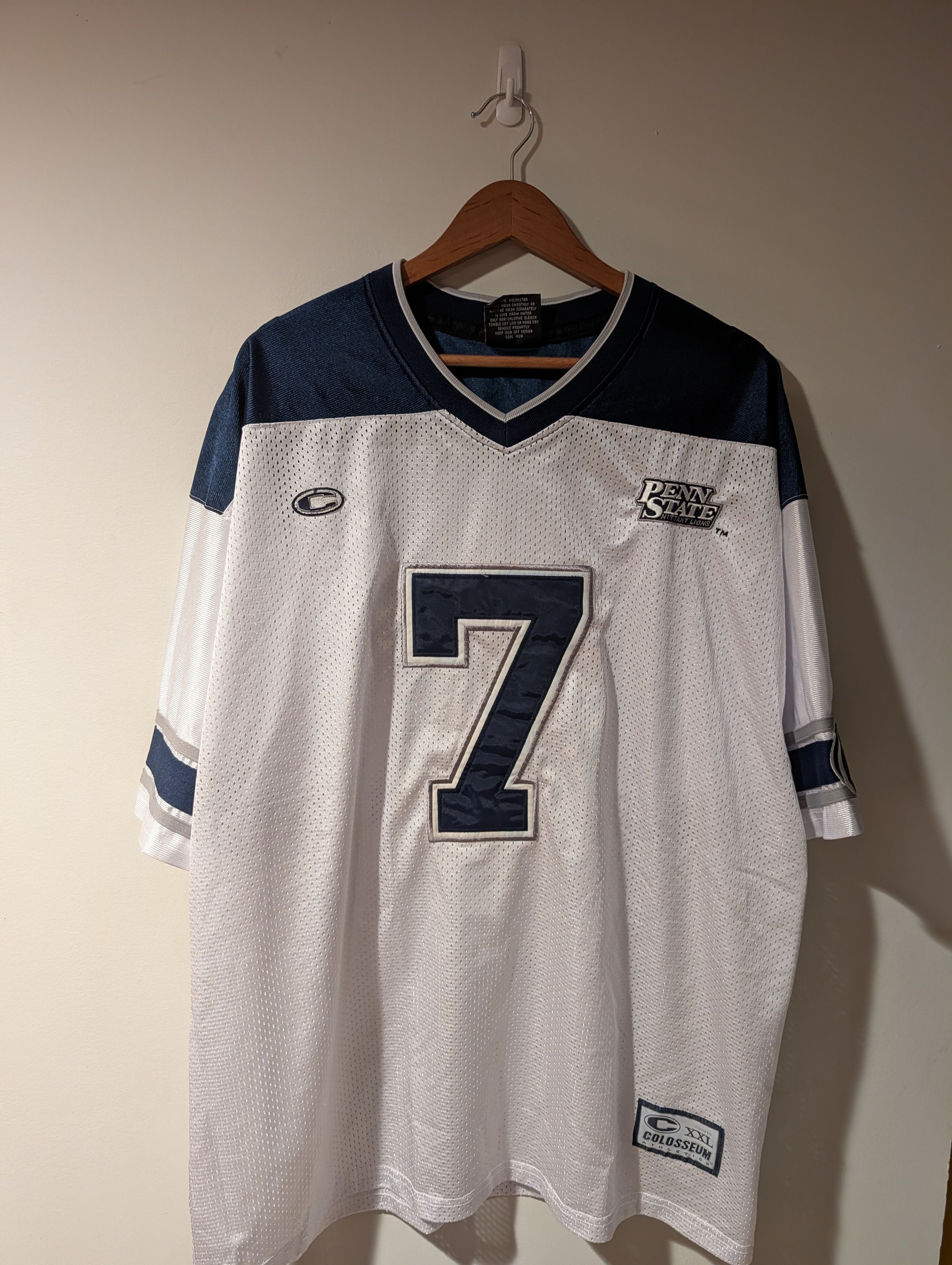NCAA Colosseum Penn State Nittany Lions #7 Mesh Football Jersey Size US XL / EU 56 / 4 - 1 Thumbnail