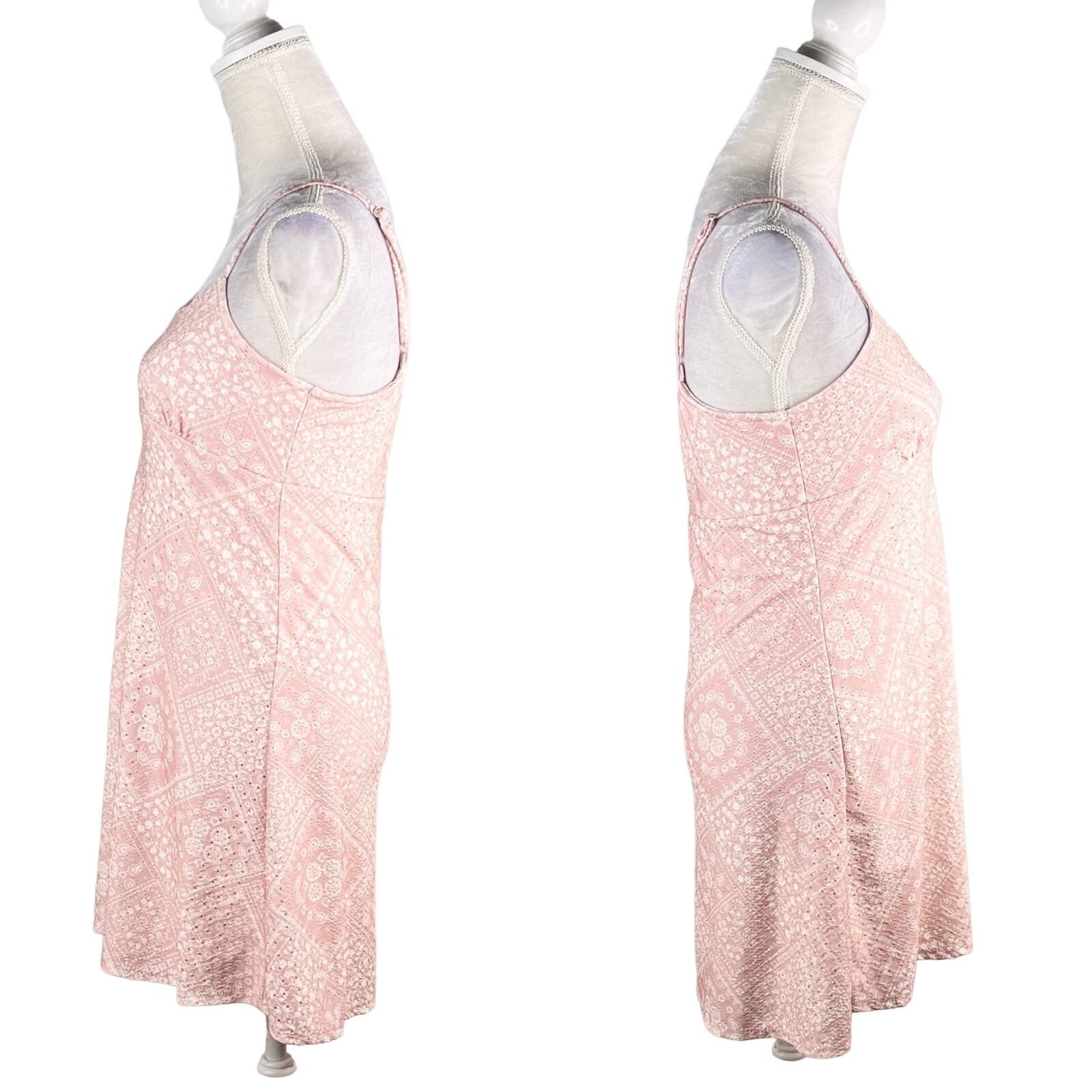 Other Altar'd State Dress M Pink Cream Adjustable Straps Mini Size M / US 6-8 / IT 42-44 - 3 Thumbnail