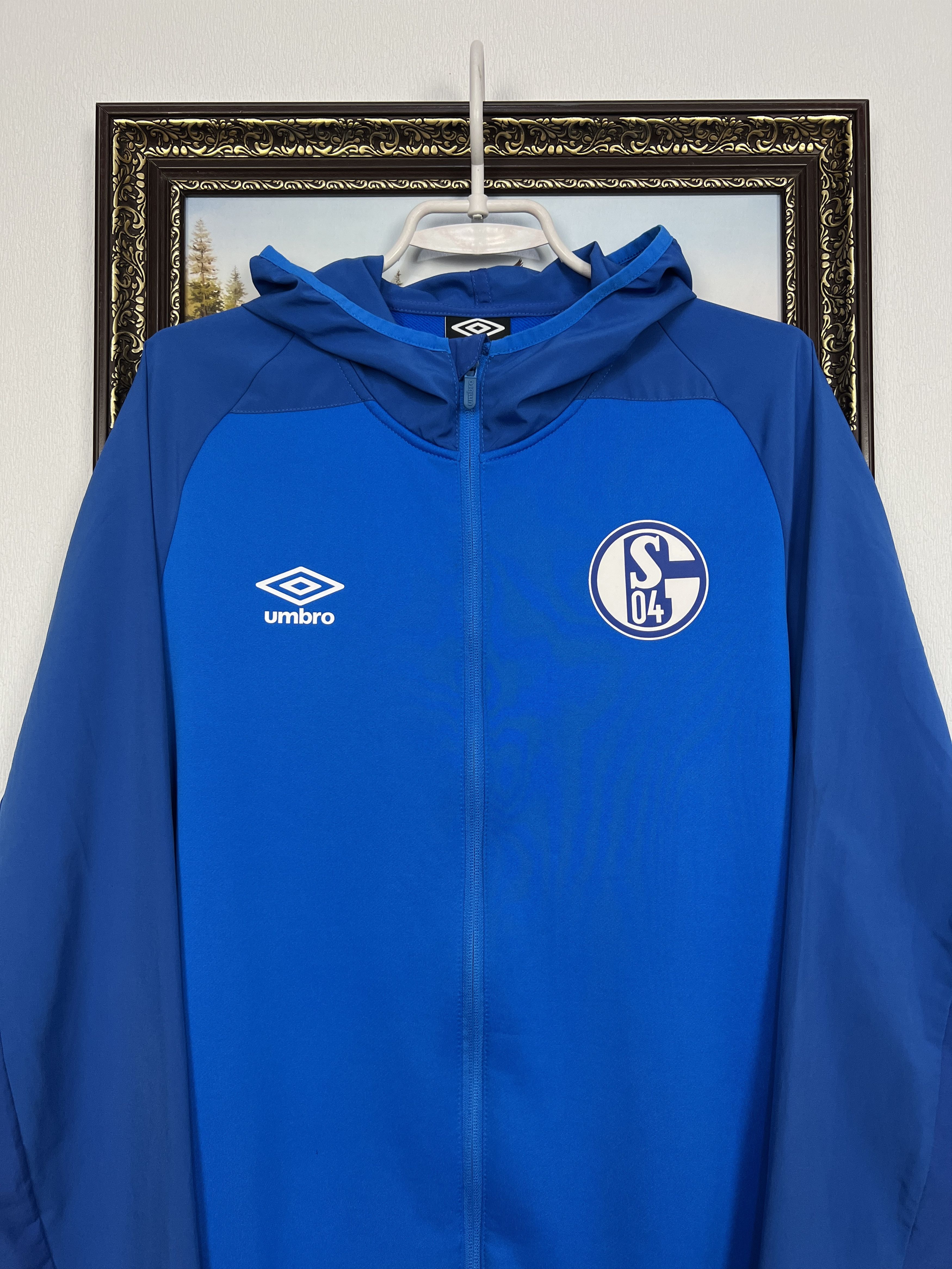 Umbro Umbro FC Schalke 04 Football Train Hooded Jacket Soccer Size US M / EU 48-50 / 2 - 2 Thumbnail