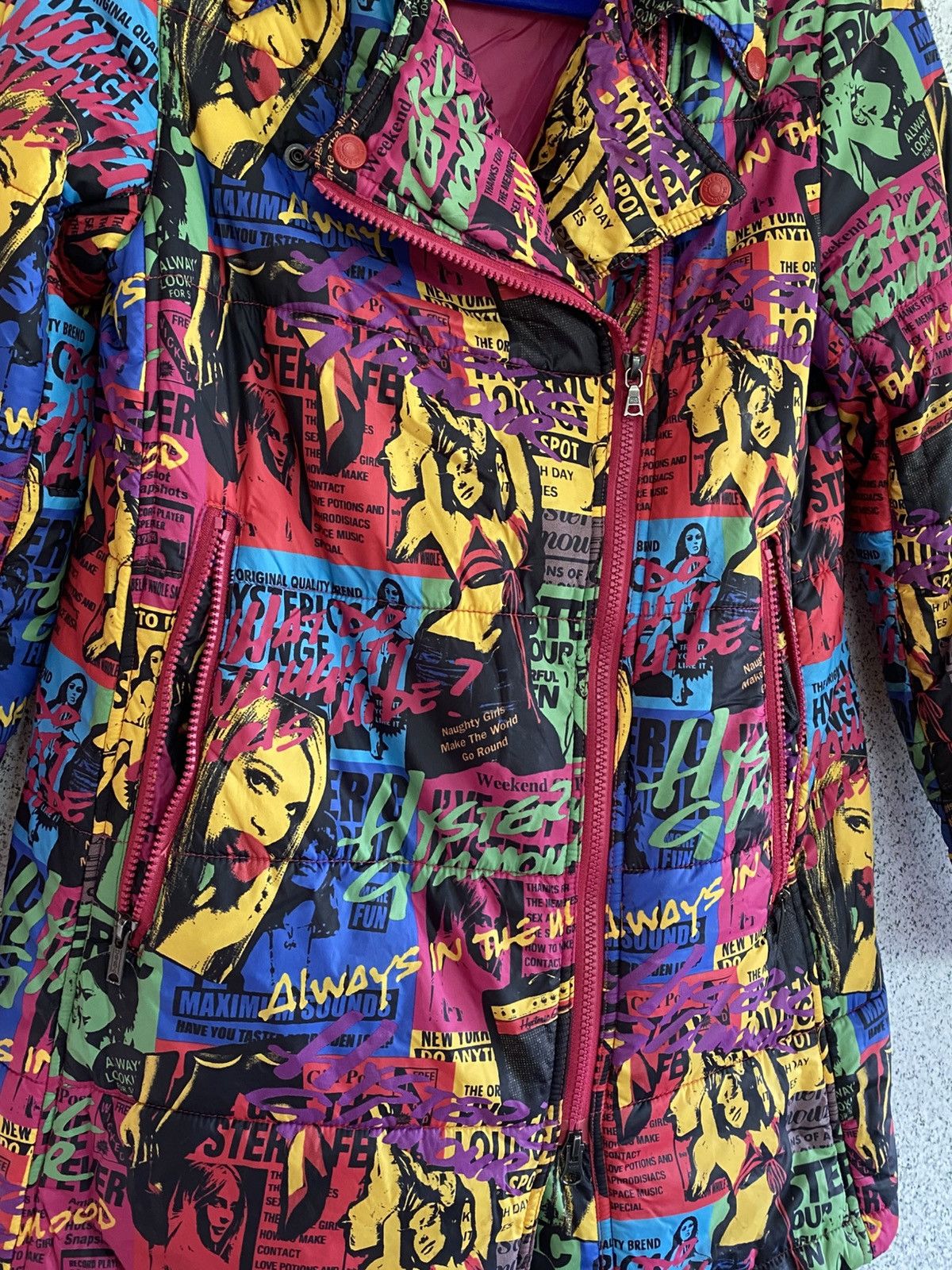 Hysteric Glamour Hysteric Glamour Comic Print Puffer–Iconic Multi Clr Jacket Size S / US 4 / IT 40 - 5 Thumbnail
