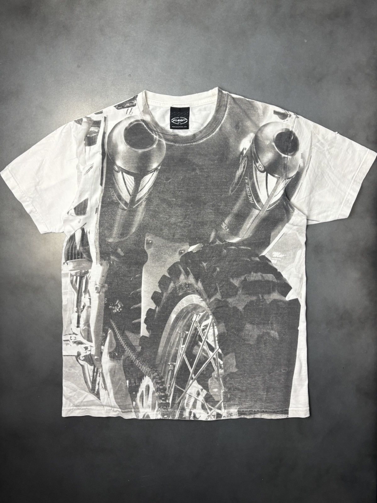Fox Racing Y2K FMF Apparel All Over Print Moto Tee Shirt ALP 2000s Bike Size US S / EU 44-46 / 1 - 13 Thumbnail