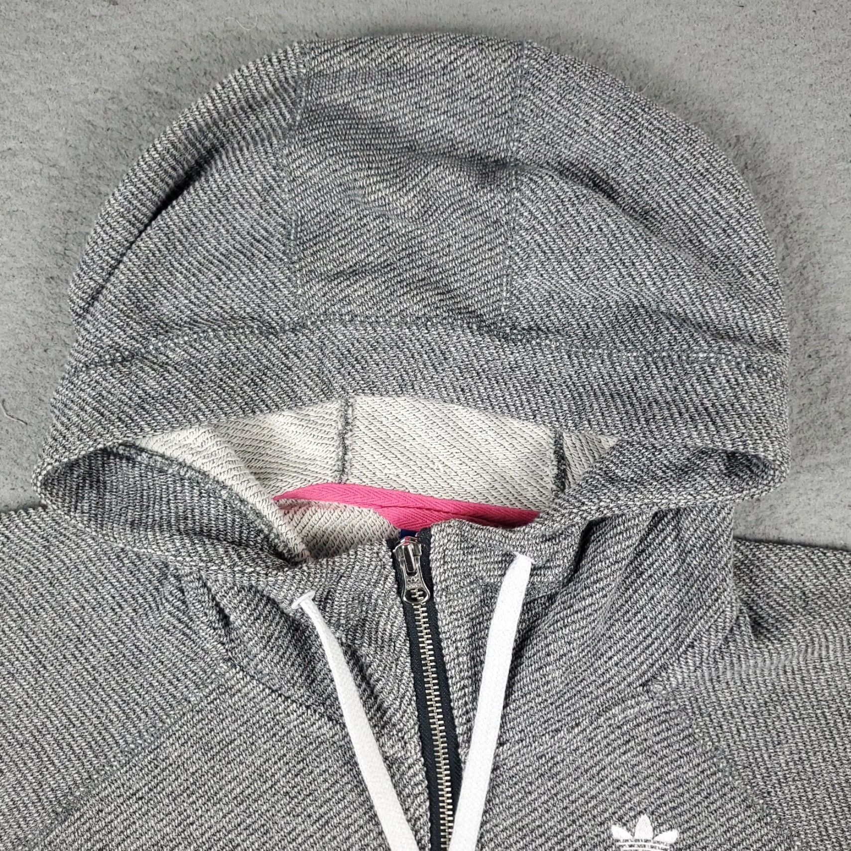 Adidas Adidas Full Zip Hoodie Womens XS Gray Sweatshirt Classic Sports Size XS / US 0-2 / IT 36-38 - 2 Thumbnail