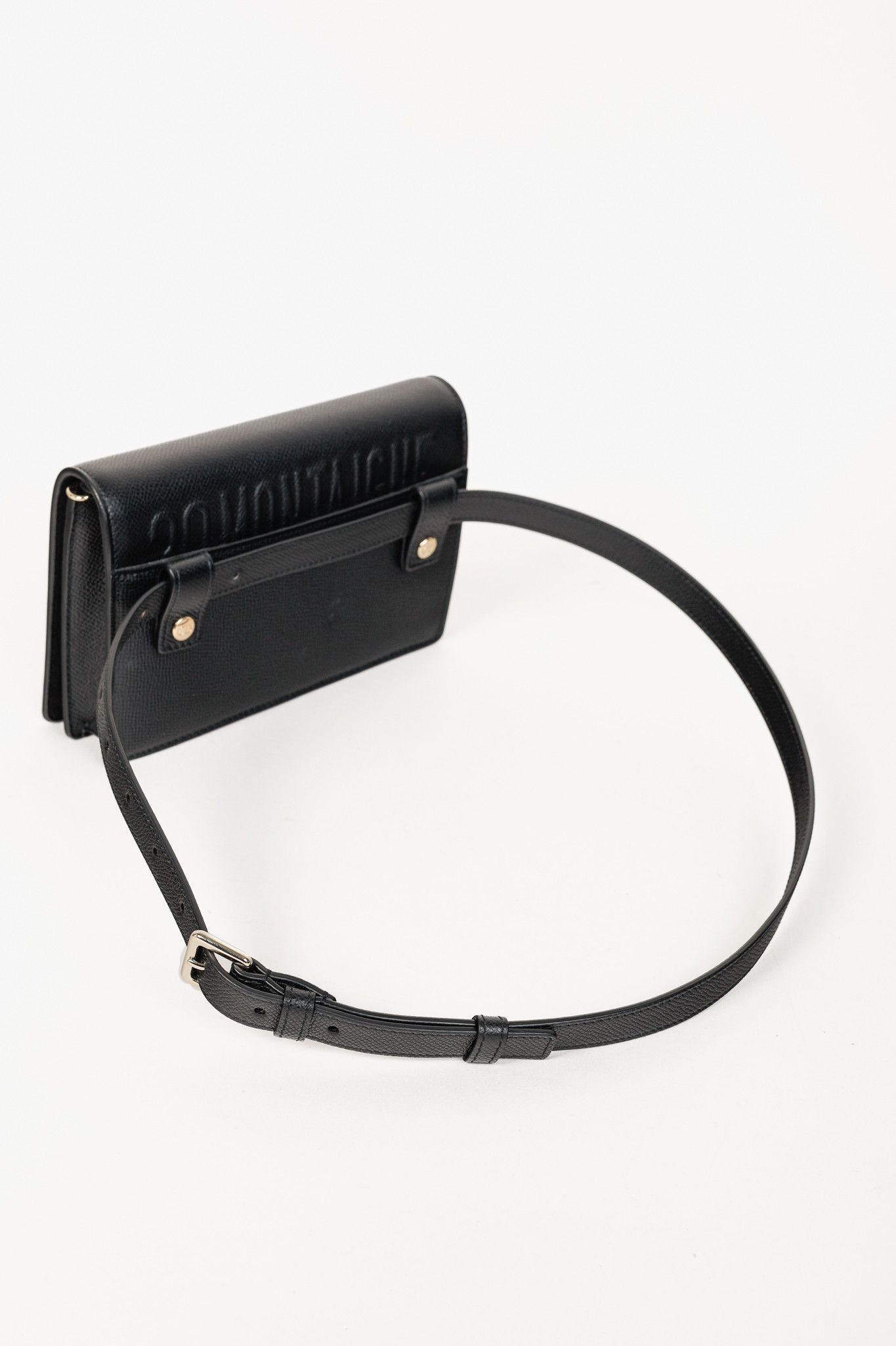 Dior Christian Dior 30 Montaigne Black Leather 2-in-1 Pouch Size ONE SIZE - 7 Thumbnail