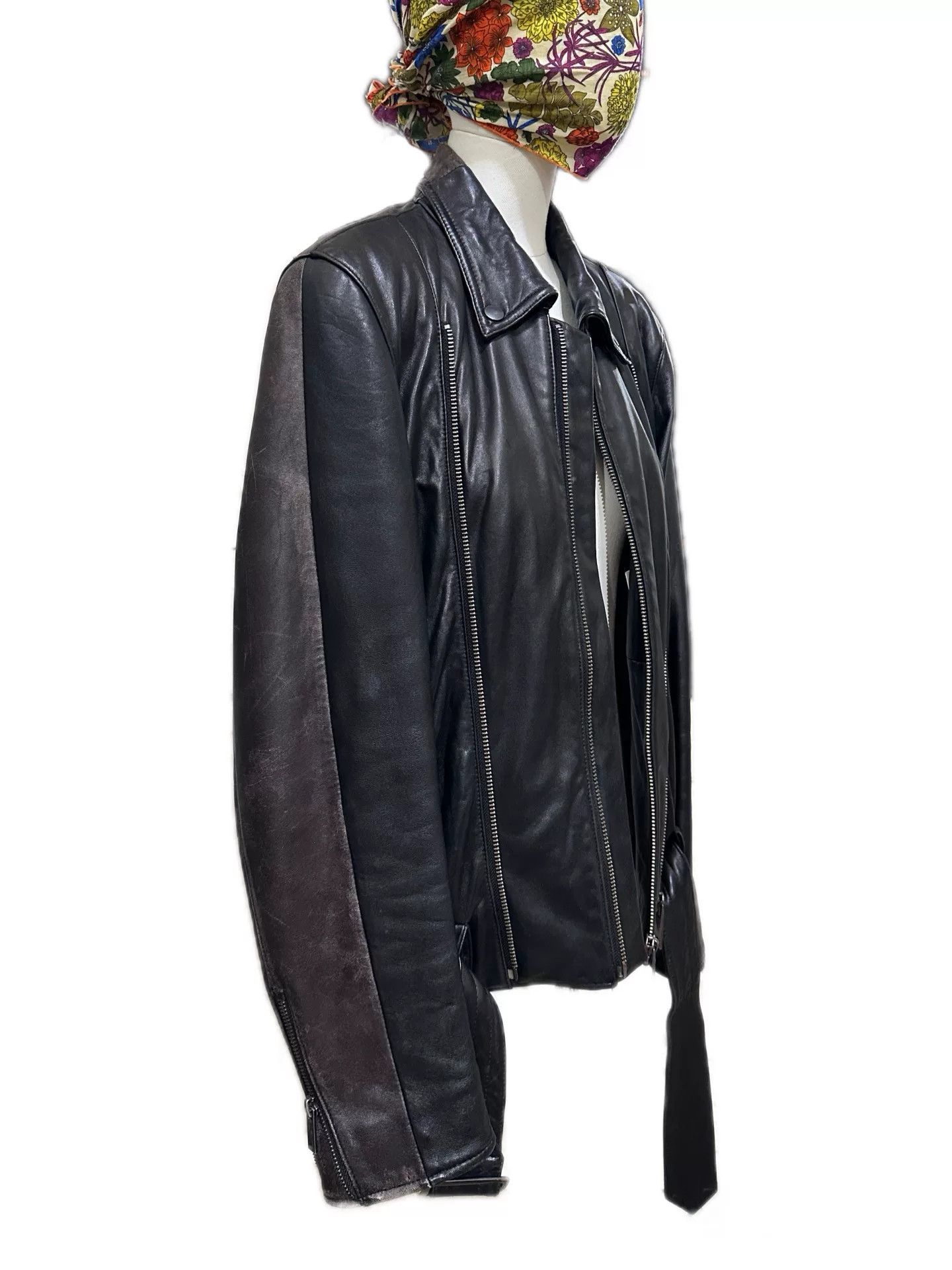 Maison MIHARA YASUHIRO Mihara Yasuhiro Moto Lamb Leather Jacket Size US S / EU 44-46 / 1 - 1 Thumbnail
