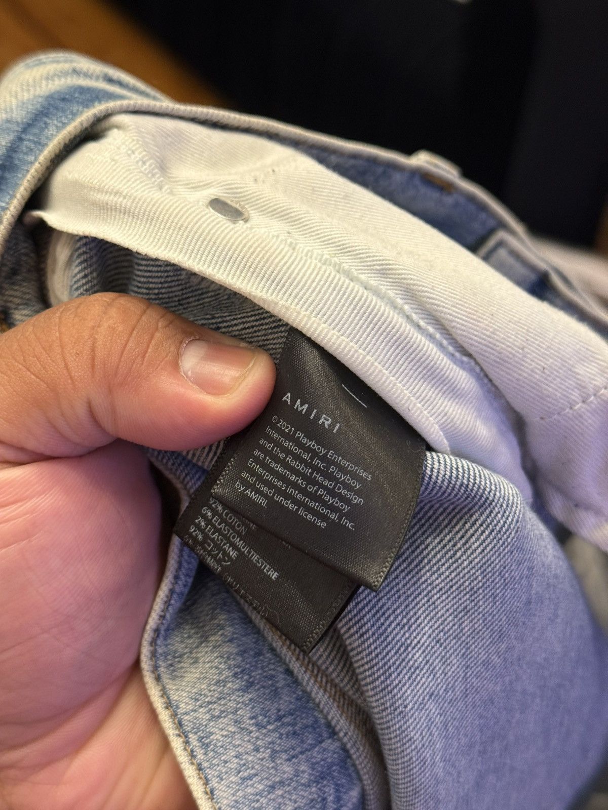 Amiri Amiri Playboi Blue Mx1 Jeans Size 31 Size US 31 - 12 Thumbnail