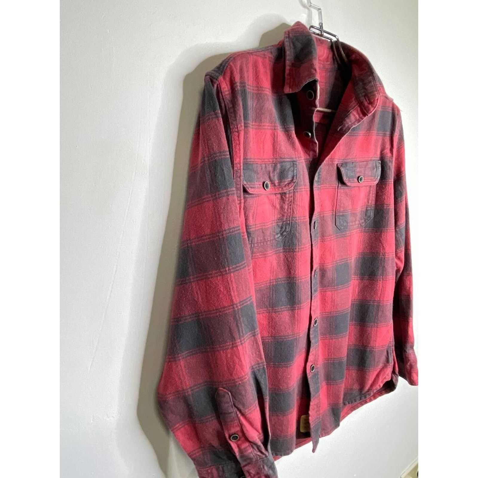 JACHS NY Vintage Flannel Shirt Red Black Plaid Button Up M Size US M / EU 48-50 / 2 - 8 Thumbnail