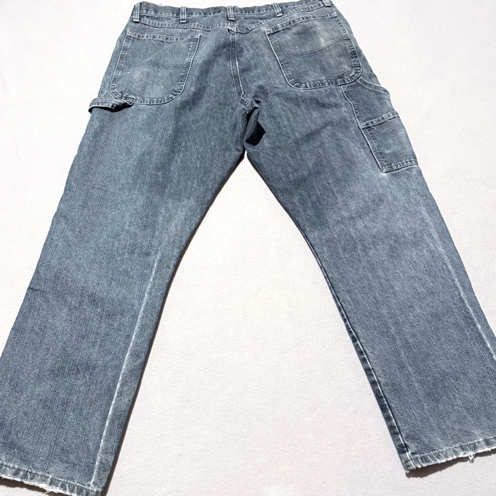 Wrangler VINTAGE Wrangler Authentics Carpenter Jeans Men Storm Denim Classic-Fit Straight 36x30 Storm Blue Wrangler Jeans Mens Vintage Size US 36 / EU 52 - 6 Thumbnail