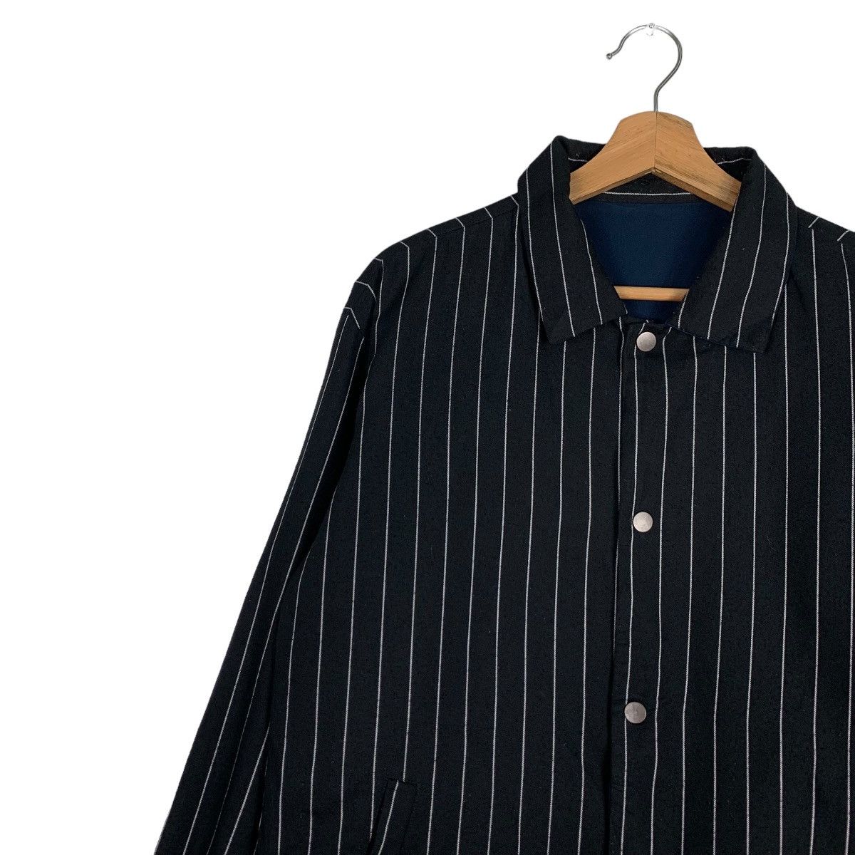 Takeo Kikuchi TAKEO KIKUCHI Hickory Stripe Reversible Jacket #0881-C39 Size US M / EU 48-50 / 2 - 6 Thumbnail