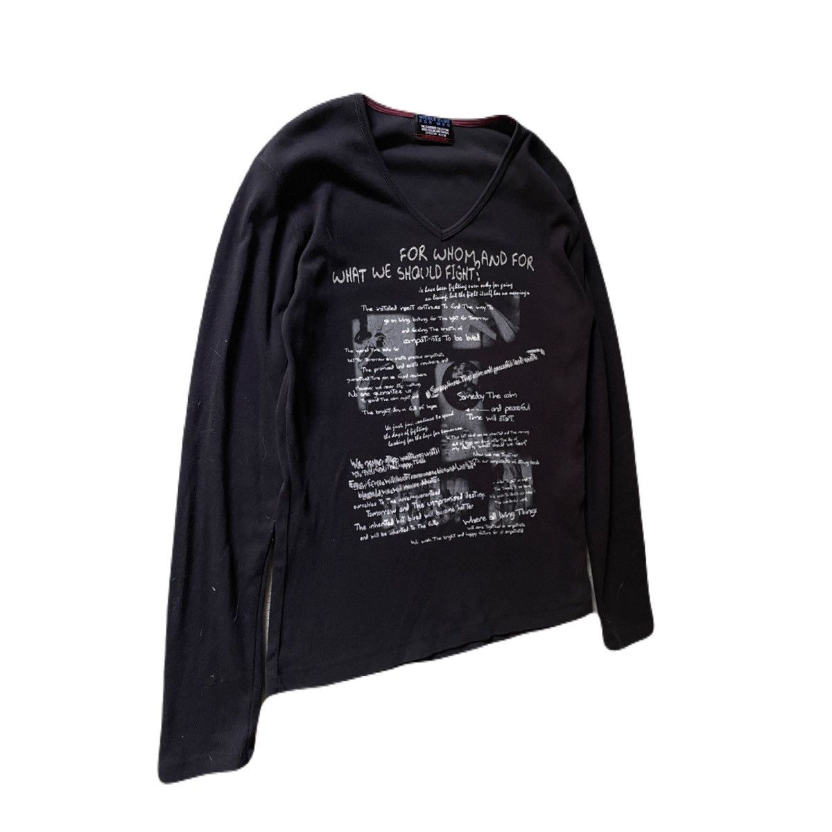 If Six Was Nine 2000s Japanese archive Vkei Giltter Poem V-neck Long Sleeve Size US S / EU 44-46 / 1 - 3 Thumbnail