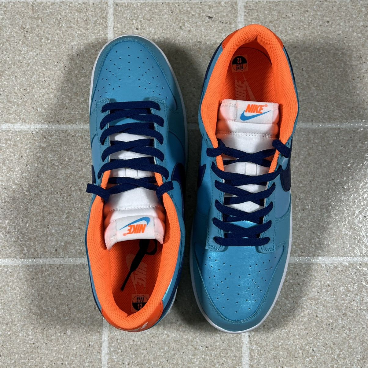 Nike Nike Dunk Low SE Baltic Blue Orange Sz 12 Basketball Shoes Size US 12 / EU 45 - 5 Thumbnail