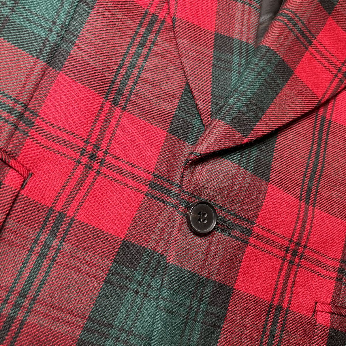 Comme des Garcons Homme Plus Comme des Garçons Homme Plus Wool Check 1B Jacket PN-J056 Size 40R - 2 Thumbnail