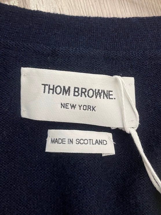 Thom Browne Thom Browne A Tibetan blue four-striped cashmere sweater Size XS / US 0-2 / IT 36-38 - 5 Thumbnail