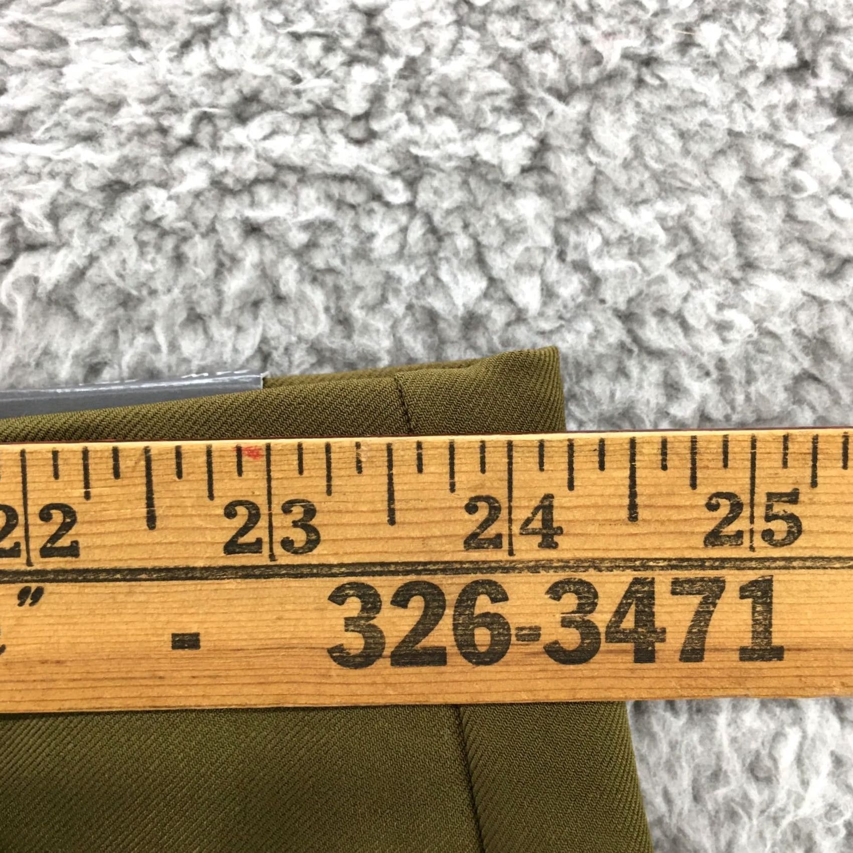 Worthington Worthington Womens 24W Plus Green Straight Leg Ankle Pants High Rise Zip Fly NEW Size 34" / US 12 / IT 48 - 6 Thumbnail