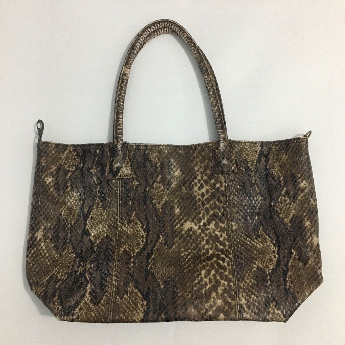 Japanese Brand Kenzia Leather Snake Skin Totebag Size ONE SIZE - 1 Thumbnail