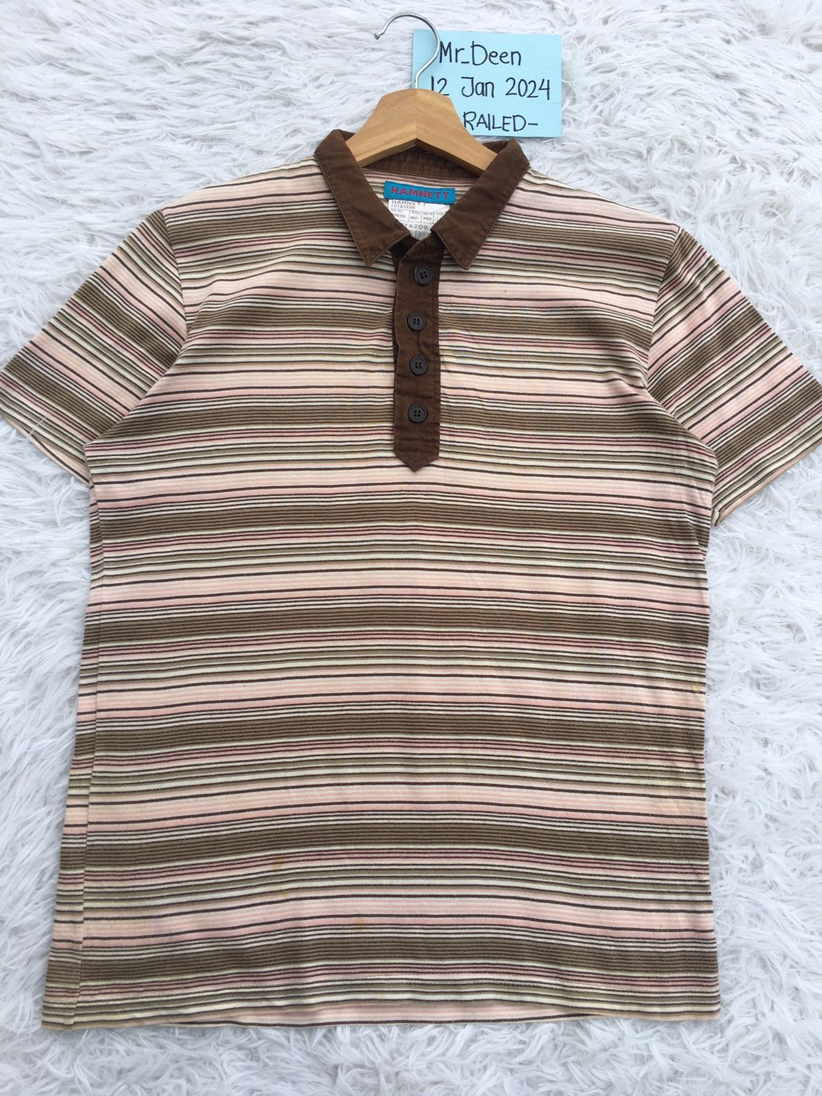 Katharine Hamnett London Rare Vintage HAMNETT London Stripes Tshirt Size US M / EU 48-50 / 2 - 4 Thumbnail