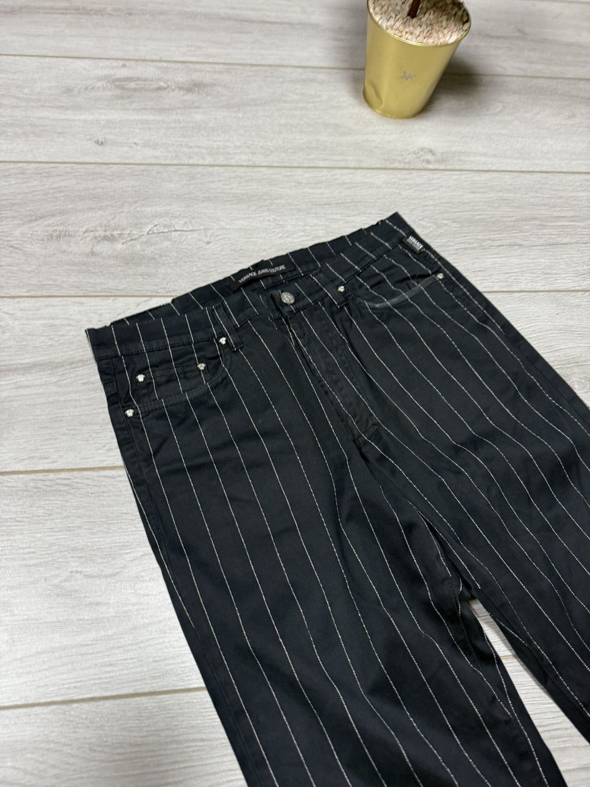 Versace Jeans Couture Versace medusa striped pants casual Size US 32 / EU 48 - 4 Thumbnail
