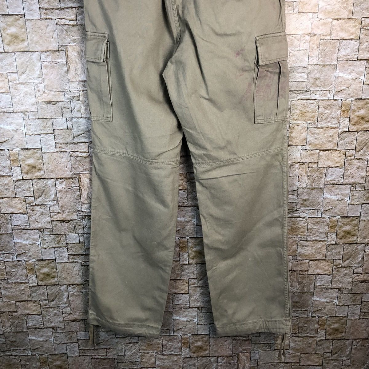 Japanese Brand Uniqlo Cream Cargo Multipocket Pants #A636 Size US 33 - 18 Thumbnail