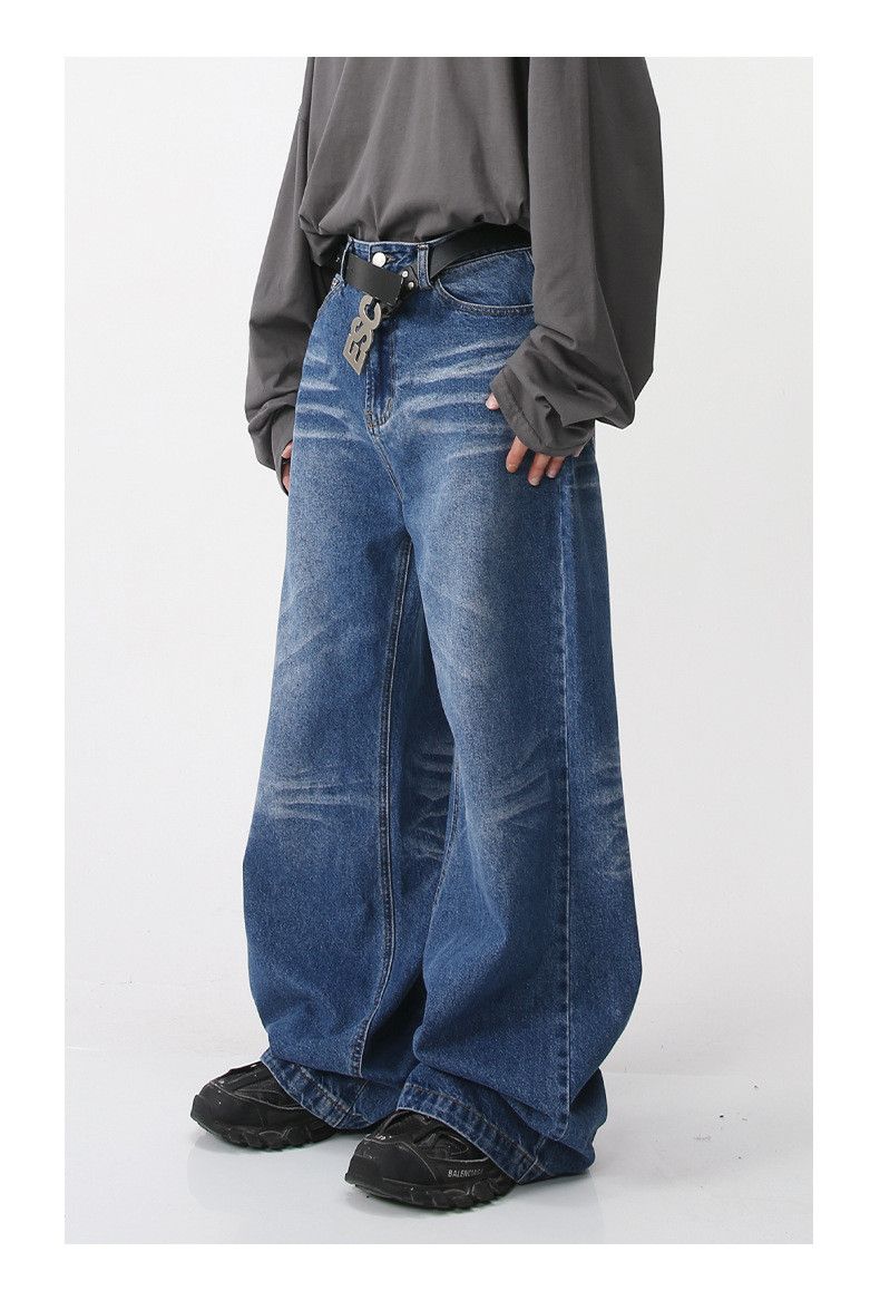 Japanese Brand Casual loose wide-leg Japanese retro jeans Size US 32 / EU 48 - 3 Thumbnail