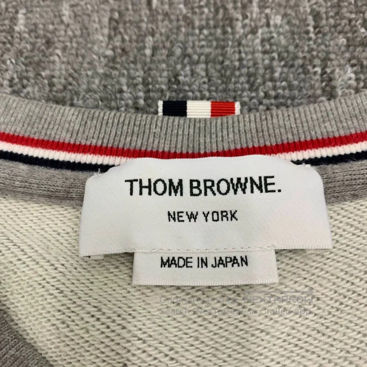 Thom Browne THOM BROWNE Grey 4-Stripe Sweatshirt. Size US M / EU 48-50 / 2 - 6 Thumbnail