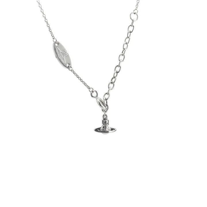 Vivienne Westwood Vivienne Westwood Silver Brooch Pendant Necklace Size ONE SIZE - 1 Thumbnail