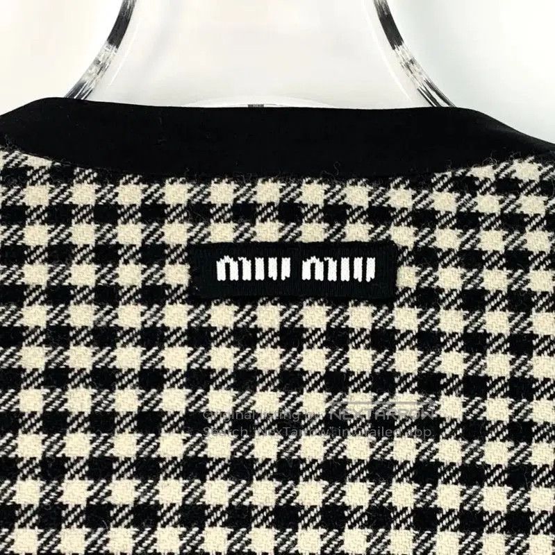 Miu Miu Miu Miu Checkered Wool Women's Jacket . Size XS / US 0-2 / IT 36-38 - 5 Thumbnail