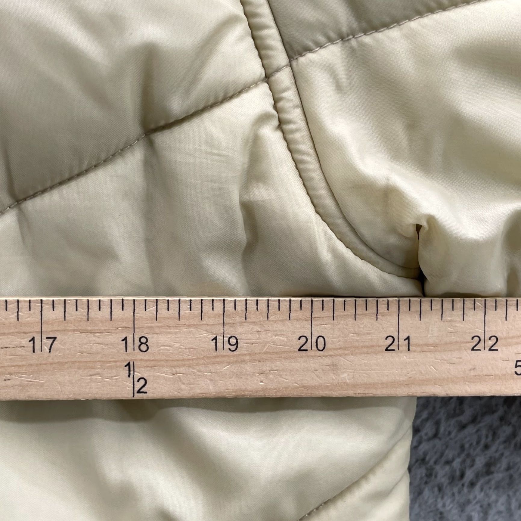 Vintage VINTAGE Windy Weather Coat Womens 16 Beige Insulated Quilt Outdoor Gorp Academia Jacket/Coat Size XXL / US 16-18 / IT 52-54 - 3 Thumbnail