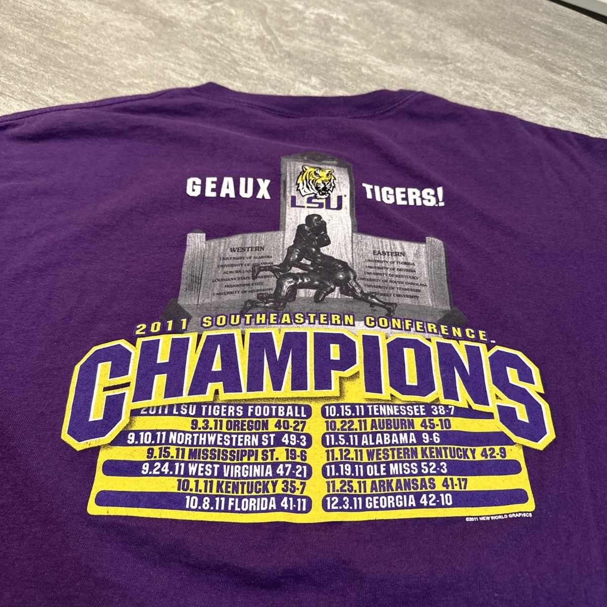 NCAA LSU Louisiana State Tigers 2011 SEC Football Champions Shirt Size US XXL / EU 58 / 5 - 7 Thumbnail