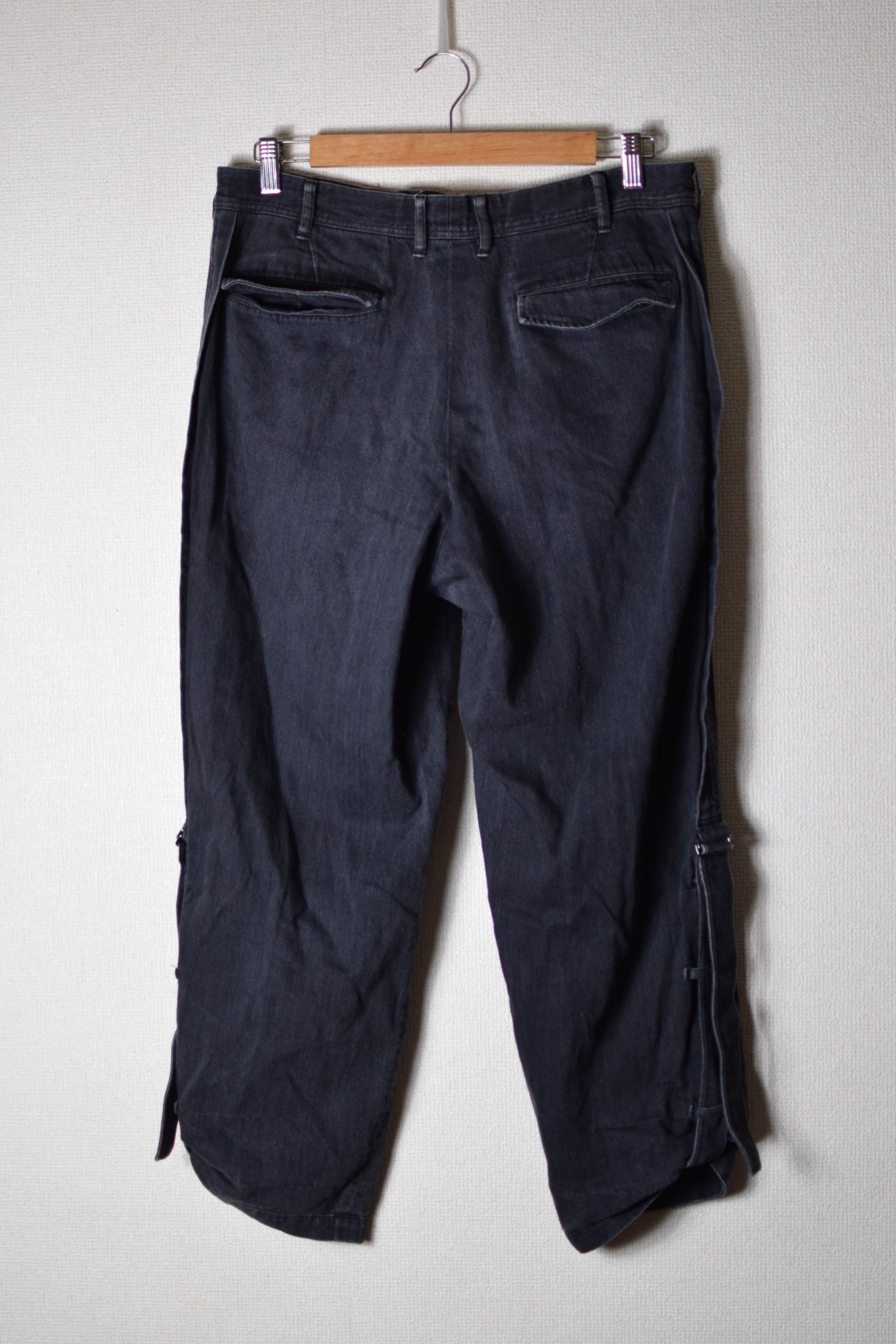Yohji Yamamoto YYPH AW16 Denim Bondage Pants - HR-P29-007 Size US 32 / EU 48 - 3 Thumbnail