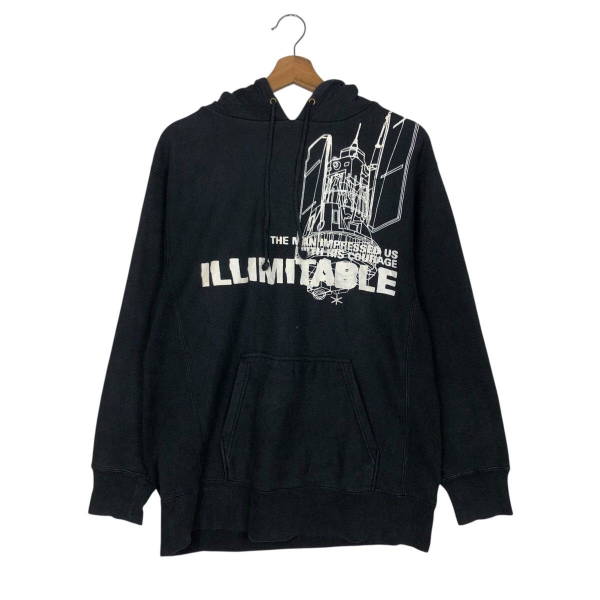 Hysteric Glamour 📌Vintage Hoodie Pull Illimitable Big Logo Punk Overprint Size US L / EU 52-54 / 3 - 13 Thumbnail