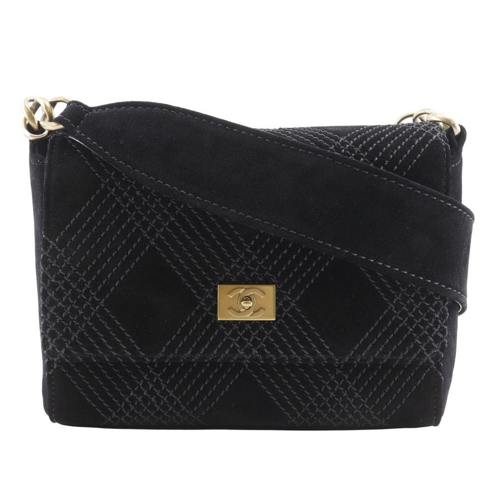 Chanel Chanel Chanel Wild Stitch Suede Shoulder Bag Suede Crossbody Bag A19343Y02640 DUTY FREE for USA Size ONE SIZE - 1 Thumbnail