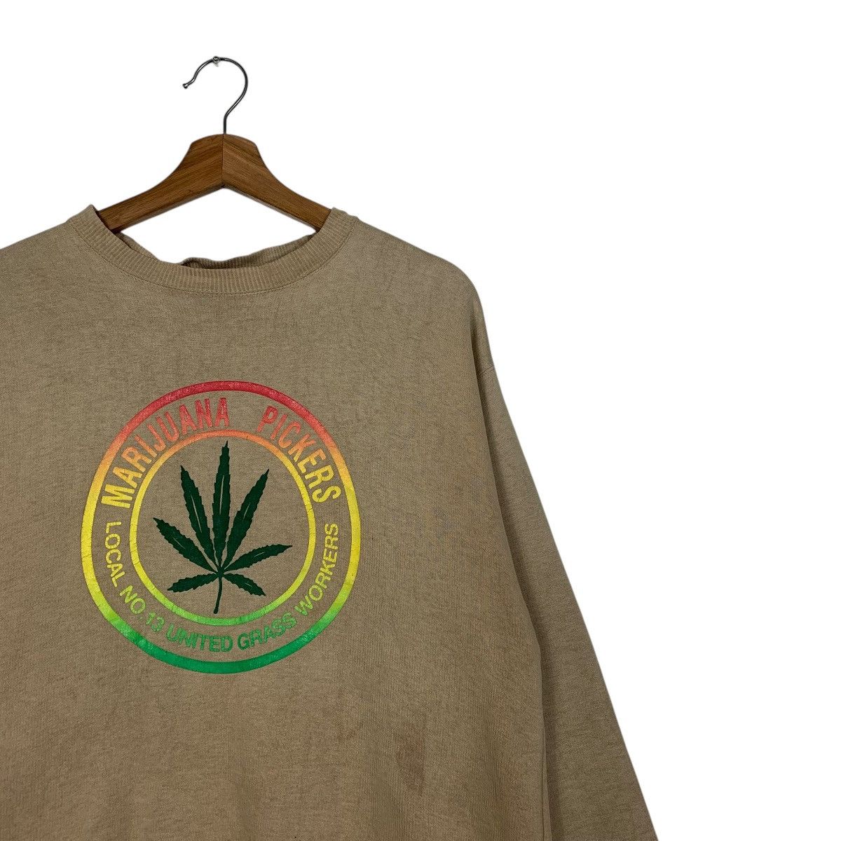 Japanese Brand Vintage Marijuana Pickers Big Logo Crewneck Sweatshirt Size US M / EU 48-50 / 2 - 5 Thumbnail