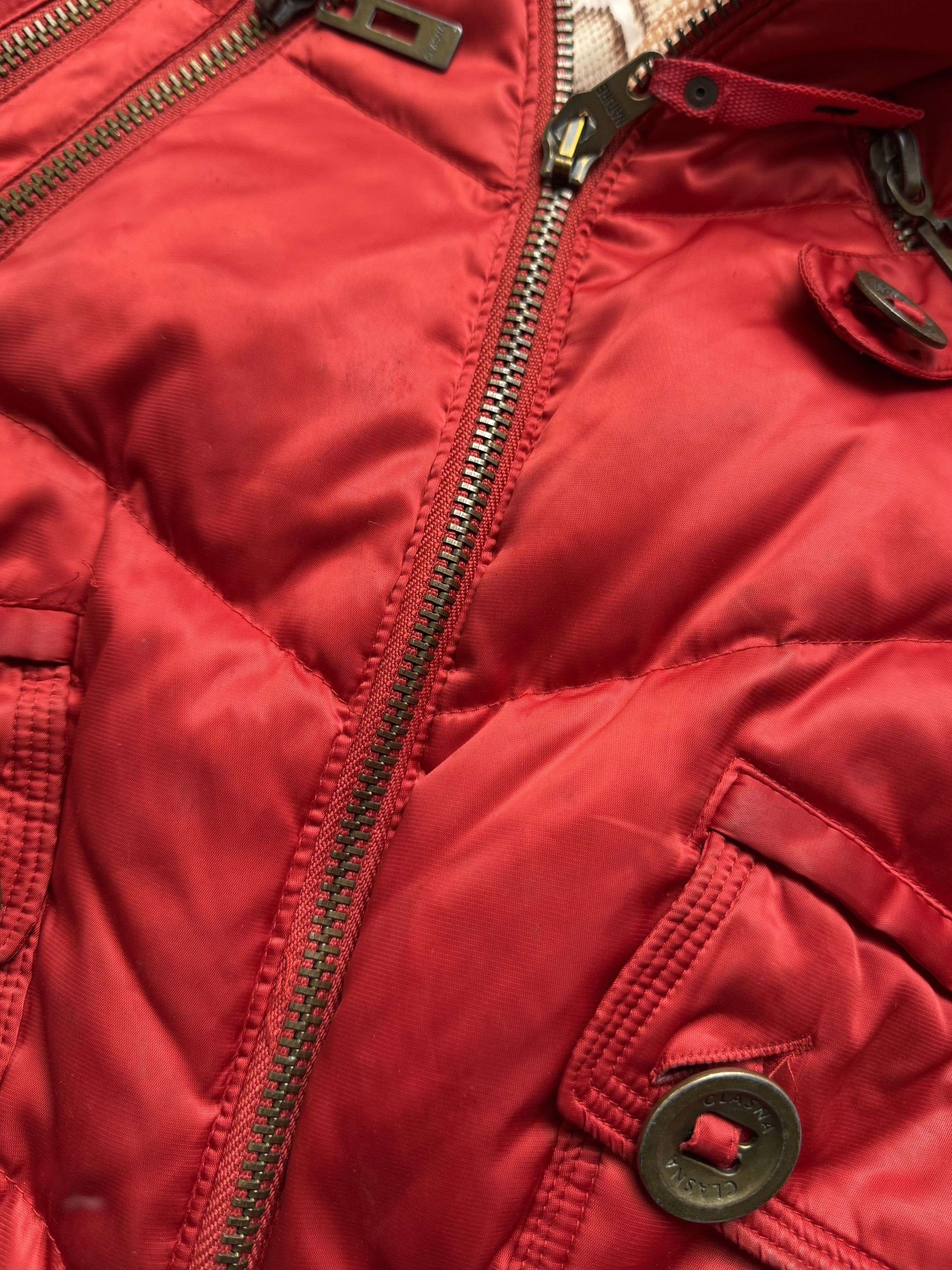 Vintage Vintage Red Puffer Jacket Women's Hooded Quilted Winter Coat Size L / US 10 / IT 46 - 16 Thumbnail