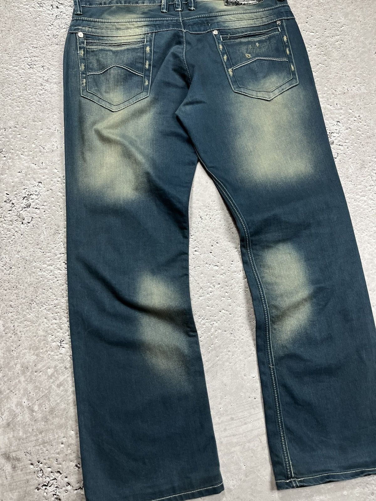 Armani Armani Jeans Size 36 Factory Faded Blue Denim Pants Size US 36 / EU 52 - 3 Thumbnail