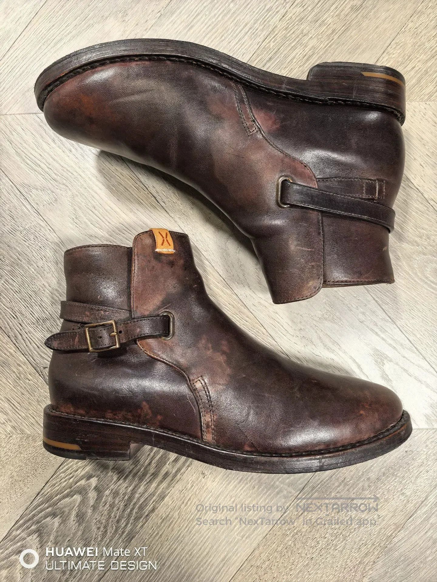visvim buckled riding boots in excellent condition.