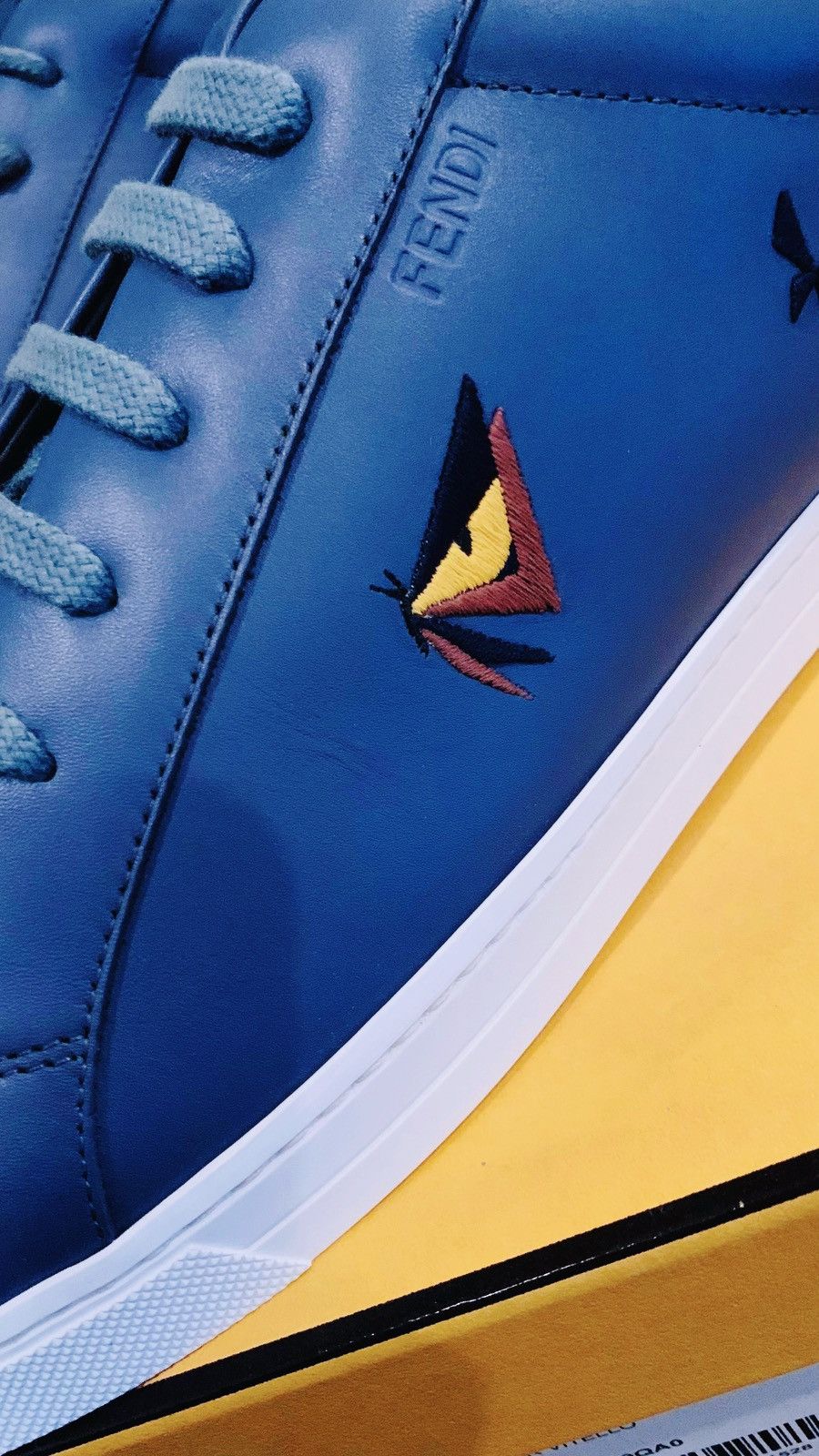 Fendi FENDI Multi Butterfly Bag Bugs Low-Top Storm Leather Sneaker Size US 13 / EU 46 - 5 Thumbnail