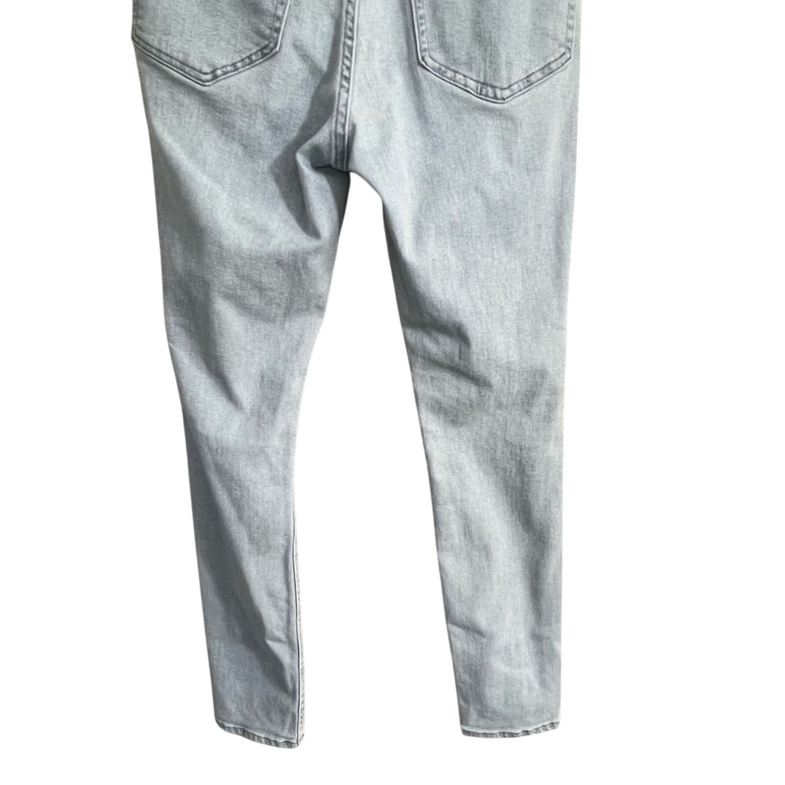 H&M H&M Ultra High Ankle Jeggings light wash distressed Size 8 Size 28" / US 6 / IT 42 - 5 Thumbnail