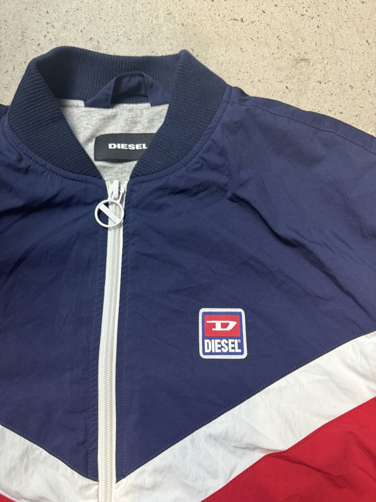 Diesel × Japanese Brand Diesel Y2K Navy Red Light Baggy Avant Garde Jacket Size US XL / EU 56 / 4 - 4 Thumbnail