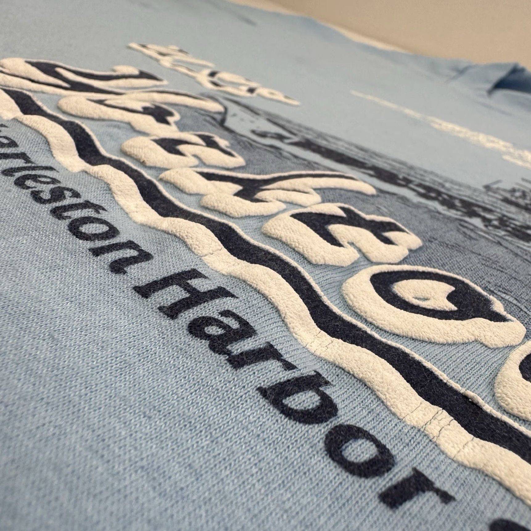 Vintage VINTAGE USS Yorktown T Shirt Adult Large Blue Charleston Harbor US Navy 90s USA Size US L / EU 52-54 / 3 - 6 Thumbnail