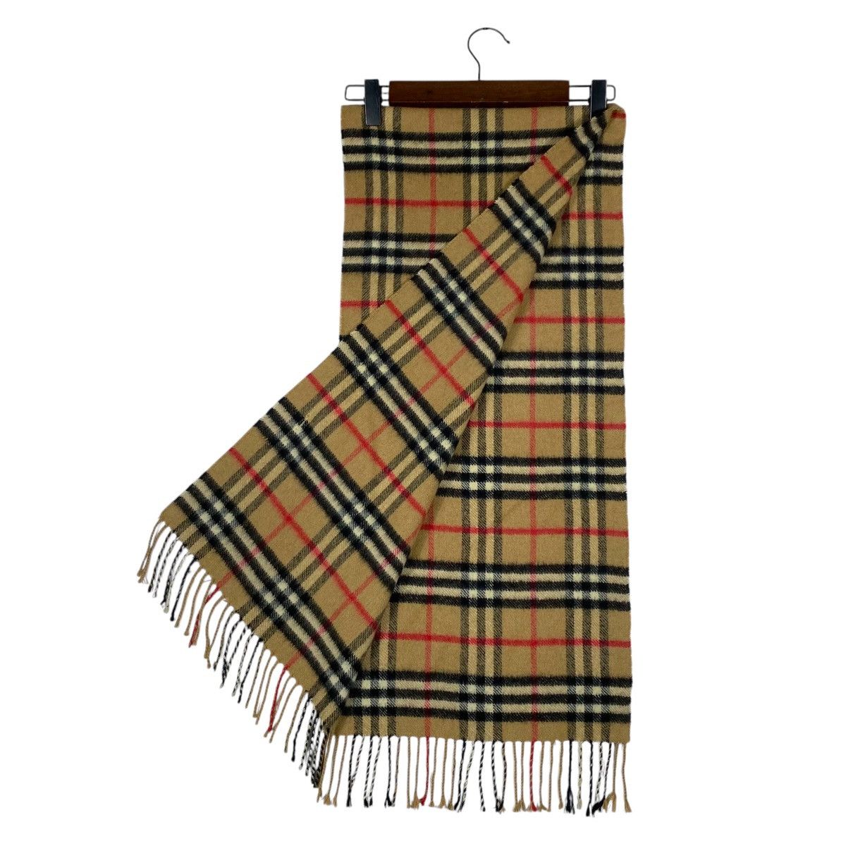 Burberry × Vintage Vintage Burberry Nova Checked Cashmere Scarf Muffler Size ONE SIZE - 3 Thumbnail